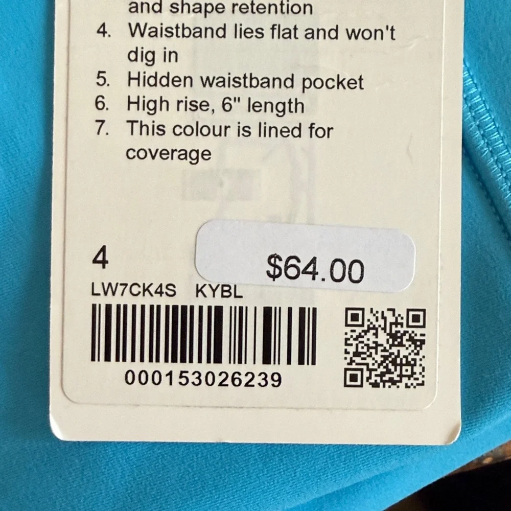 Lululemon Athletica Kayak Blue Align HR 6” Short - Picture 8 of 8